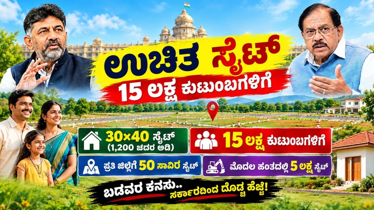 ಉಚಿತ ಸೈಟ್ 2026 ಕರ್ನಾಟಕ 30×40 ನಿವೇಶನ
